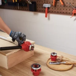 VEVOR Ratchet Pipe Threader Kit, 1/4" NPT - 1-1/4" NPT Manual Ratcheting Pipe Threader, Portable Pipe Threading Tool Set With 6PCS NPT Dies,