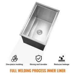 VEVOR Drop In Ice Chest, 27"L X 18"W X 21"H Stainless Steel Ice Cooler, Commercial Ice Bin With Sliding Cover, 40.9 Qt Outdoor Kitchen Ice Bar 11 VEVOR Drop In Ice Chest, 27"L X 18"W X 21"H Stainless Steel Ice Cooler, Commercial Ice Bin With Sliding Cover, 40.9 Qt Outdoor Kitchen Ice Bar -Aesthtic Interiors GUEST 67ddef8e 36fa 4a86 bcd6 c449c795c675