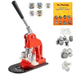 VEVOR Button Maker Machine, 25mm (1 Inch) Badge Punch Press Kit, Children DIY Gifts Pin Maker, Button Making Supplies, Orange -Aesthtic Interiors GUEST 680720cc 40a9 475f 9012 82171561e2d3