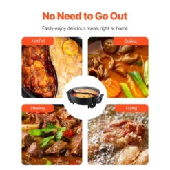 VEVOR Electric Hot Pot, 1360W 5 L Double-flavor Shabu Shabu Pot, Non-Stick Electric Cooker With Divider, Clear Glass Lid, Black 13 VEVOR Electric Hot Pot, 1360W 5 L Double-flavor Shabu Shabu Pot, Non-Stick Electric Cooker With Divider, Clear Glass Lid, Black -Aesthtic Interiors GUEST 68273b13 5811 412c 9f12 00c8557f99bc