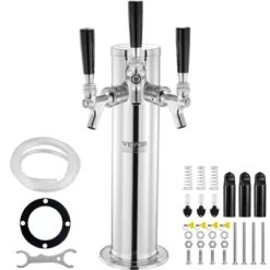 VEVOR Triple Taps Draft Beer Tower Dispenser, Stainless Steel Keg Beer Tower, Kegerator Tower Kit With Pre-Assembled Tubing 15 VEVOR Triple Taps Draft Beer Tower Dispenser, Stainless Steel Keg Beer Tower, Kegerator Tower Kit With Pre-Assembled Tubing -Aesthtic Interiors GUEST 6834f157 c9b4 4e40 ade8 df4fee15fc9f