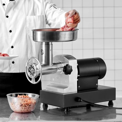 VEVOR Meat Grinder, 9 Lbs/Min Capacity Electric Meat Grinders With Blade, Grinding Plate, Sausage Maker, Stainless Steel Commercial Meat Mincer 1 VEVOR Meat Grinder, 9 Lbs/Min Capacity Electric Meat Grinders With Blade, Grinding Plate, Sausage Maker, Stainless Steel Commercial Meat Mincer