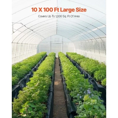 VEVOR 10 Mil Plastic Sheeting Heavy Duty 10' X 100', Thick Plastic Sheeting Roll, Plastic Drop Cloth Painters Tarp Covering 3 VEVOR 10 Mil Plastic Sheeting Heavy Duty 10' X 100', Thick Plastic Sheeting Roll, Plastic Drop Cloth Painters Tarp Covering - Image 3