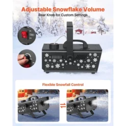 VEVOR Snow Machine,650W Handheld/Hanging Fake Snow Maker, Snowmaking Machine With Portable Handle,Outdoor & Indoor Artificial Snowflake Maker, Black -Aesthtic Interiors GUEST 6897d1a6 dd44 42a0 8348 bfb5f5001685