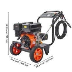VEVOR Gas Pressure Washer, 4400 PSI 4.0 GPM, Gas Powered Pressure Washer With Copper Pump, Spray Gun And Extension Wand, Black -Aesthtic Interiors GUEST 690786af df51 4338 b967 5e20a3552c60