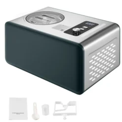 VEVOR Automatic Ice Cream Maker With Built-in Compressor, 1.5 Quart No Pre-freezing Gelato Maker, Stainless Steel Electric Sorbet-Maker, Black&Silver -Aesthtic Interiors GUEST 6980cdf1 f223 4739 918a b492224fedcf