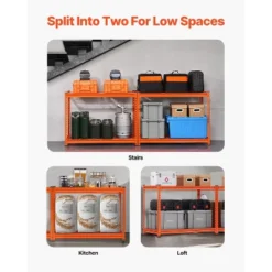 VEVOR Storage Shelves, 2400 Lbs, 4 Tier Heavy Duty Garage Shelving, 20" D X 40" W X 60" H Adjustable Metal Shelves For Industrial Shelving Unit -Aesthtic Interiors GUEST 6b15924f 6b31 47e8 afd4 c592ebbc22eb