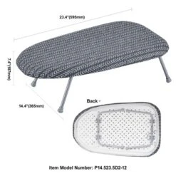 VEVOR Tabletop Ironing Board 23.4 X 14.4, Small Iron Board With Heat Resistant Cover And 100% Cotton Cover, Mini Ironing Board, Gray 14 VEVOR Tabletop Ironing Board 23.4 X 14.4, Small Iron Board With Heat Resistant Cover And 100% Cotton Cover, Mini Ironing Board, Gray -Aesthtic Interiors GUEST 6b2442d0 f063 4a29 a130 39e7487f7aec
