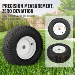 VEVOR Lawn Mower Tires With Rim, 16x6.5-8" Tubeless Tractor Tires, 2-Pack Tire And Wheel Assembly, Turf Pneumatic Tires, 3" Offset Hub, Black -Aesthtic Interiors GUEST 6c0e8986 1987 4368 bfd7 098b873fdb44