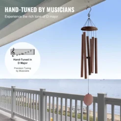 VEVOR Wind Chimes For Outside, 45 In, Deep Tone Wind Chimes With 6 Tubes, Unique Large Memorial Wind Chimes For Anniversary, Bronze -Aesthtic Interiors GUEST 6dd997e2 eb3c 494a a257 cf2630a8d525