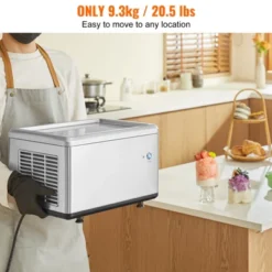 VEVOR Fried Ice Cream Roll Machine, 12.6" X 8.5" Stir-Fried Ice Cream Pan, Stainless Steel Rolled Ice Cream Maker With Compressor And 2 Scrapers 12 VEVOR Fried Ice Cream Roll Machine, 12.6" X 8.5" Stir-Fried Ice Cream Pan, Stainless Steel Rolled Ice Cream Maker With Compressor And 2 Scrapers -Aesthtic Interiors GUEST 6de37cdd 3459 4321 a476 dc097edf6bde