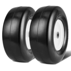VEVOR Lawn Mower Tires With Rim, 13x5-6" Tubeless Tractor Tires, 2-Pack Tire And Wheel Assembly, Flat-free PU Tires, 3.25"-5.9" Centered Hub, Black -Aesthtic Interiors GUEST 6deedb06 f68f 46e2 9377 aacc82203da2