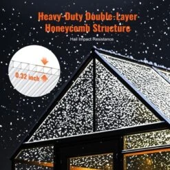 VEVOR 14 Pack Polycarbonate Greenhouse Panels, 2' X 4' X 0.32'' Roof Panels Sheets, Waterproof UV Protected Corrugated Plastic Roofing -Aesthtic Interiors GUEST 6e1b077b 2db0 4fbc a3b3 1dc82e571818