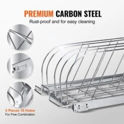 VEVOR Pan And Pot Rack, Expandable Pull Out Under Cabinet Organizer, Cookie Sheet Baking Pans Tray Organization, Adjustable Wire Dividers 12 VEVOR Pan And Pot Rack, Expandable Pull Out Under Cabinet Organizer, Cookie Sheet Baking Pans Tray Organization, Adjustable Wire Dividers -Aesthtic Interiors GUEST 6e56e6f2 659c 42cf a553 de1cd6df5b37