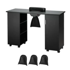 VEVOR Manicure Table, Nail Table Station With Electric Dust Collector, Moveable Nail Tech Desk With 8 Wheels (4 Lockable), 3 Dust Bag & Wrist Rest -Aesthtic Interiors GUEST 6e9cfe28 7716 4999 a075 7b7fcbf5b265