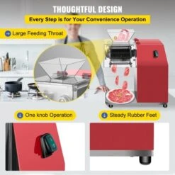 VEVOR Commercial Meat Cutting Machine, 551 Lbs/H 850W Meat Shredding Machine, 3.5mm Blade, Stainless Steel Restaurant Food Cutter, Red -Aesthtic Interiors GUEST 6ff8a755 93fa 4ba4 8a76 9719a7776d2f