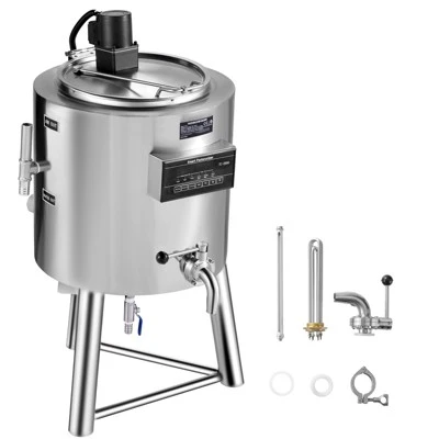 VEVOR Milk Pasteurizer 30L, Commercial Milk Pasteurization Machine, Food Grade 304 Stainless Steel, Professional Pasteurization, Silver 8 VEVOR Milk Pasteurizer 30L, Commercial Milk Pasteurization Machine, Food Grade 304 Stainless Steel, Professional Pasteurization, Silver - Image 8