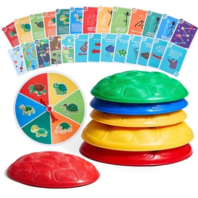 VEVOR Turtle Balance Stepping Stones, 6 PCS, Up To 220 Lbs Kids Turtle Jumping Stones Steps Stones, Toys For Children Aged 3 4 5 6 7 8+ 8 VEVOR Turtle Balance Stepping Stones, 6 PCS, Up To 220 Lbs Kids Turtle Jumping Stones Steps Stones, Toys For Children Aged 3 4 5 6 7 8+ - Image 8