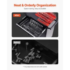 VEVOR Socket Organizer Set, 8PCS High-Rod Socket Holder, 1/4'', 3/8'' & 1/2'' Metric SAE Socket Trays With Clear Labels, Hold Up To 176PCS Standard 11 VEVOR Socket Organizer Set, 8PCS High-Rod Socket Holder, 1/4'', 3/8'' & 1/2'' Metric SAE Socket Trays With Clear Labels, Hold Up To 176PCS Standard -Aesthtic Interiors GUEST 71d394d0 a849 493e 9934 57260430fc5f