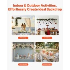 VEVOR Over The Table Rod Stand With Clamps, 13"-42" Tall & 28"-98" Length Adjustable, 2 Packs Table Arch Stand, Tabletop Balloon Arch Frame, Gold -Aesthtic Interiors GUEST 724f23d5 7e13 413a 8d35 72413392e65a 1