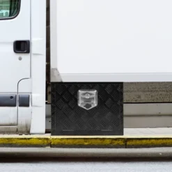 VEVOR Underbody Truck Box, 18" X 12" X 14" Pickup Storage Box, Heavy Duty Aluminum Diamond Plate Tool Box With Lock And Keys