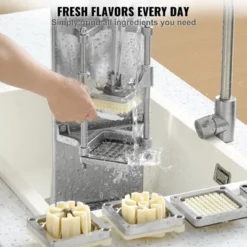 VEVOR Commercial French Fry Cutter With 4 Replacement Blades, 1/4″ And 3/8″ Blade Easy Dicer Chopper, 6-wedge Slicer And 6-wedge Apple Corer 13 VEVOR Commercial French Fry Cutter With 4 Replacement Blades, 1/4″ And 3/8″ Blade Easy Dicer Chopper, 6-wedge Slicer And 6-wedge Apple Corer -Aesthtic Interiors GUEST 7342833b 497f 47ee 812e 267294897aa1