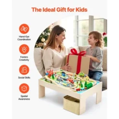 VEVOR Train Table, 84 Pieces Wooden Kids Activity Table With Collapsible Storage Bin, 3-in-1 Wooden Train Set For Kids Ages 3+, Multicolor 13 VEVOR Train Table, 84 Pieces Wooden Kids Activity Table With Collapsible Storage Bin, 3-in-1 Wooden Train Set For Kids Ages 3+, Multicolor -Aesthtic Interiors GUEST 73e4e9c3 1510 40ec b1eb 4e071e22629c