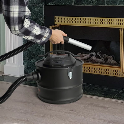 VEVOR Ash Vacuum Cleaner, 4 Gallon With 1200W Powerful Suction, Ash Vac Collector With 47.2 In Flexible Hose, For Fireplaces, Pellet Stoves, Black 1 VEVOR Ash Vacuum Cleaner, 4 Gallon With 1200W Powerful Suction, Ash Vac Collector With 47.2 In Flexible Hose, For Fireplaces, Pellet Stoves, Black