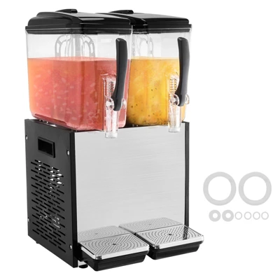 VEVOR Commercial Beverage Dispenser, 2 Tanks 12 L / 12.7 QT Per Tank Juice Dispenser, 286W Stainless Steel Ice Tea Drink Machine 8 VEVOR Commercial Beverage Dispenser, 2 Tanks 12 L / 12.7 QT Per Tank Juice Dispenser, 286W Stainless Steel Ice Tea Drink Machine - Image 8