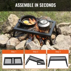 VEVOR Folding Campfire Grill, Heavy Duty Steel Mesh Grate, 18" Portable Camping Grates Over Fire Pit, Camp Fire Cooking Equipment 13 VEVOR Folding Campfire Grill, Heavy Duty Steel Mesh Grate, 18" Portable Camping Grates Over Fire Pit, Camp Fire Cooking Equipment -Aesthtic Interiors GUEST 74469f2f 82bd 4e85 bd2f 5019077ee9e6