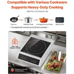 VEVOR Portable Induction Cooktop, 3500W Commercial Induction Burner With 11 Temperature Settings, Stainless Steel Countertop Induction Hot Plate 12 VEVOR Portable Induction Cooktop, 3500W Commercial Induction Burner With 11 Temperature Settings, Stainless Steel Countertop Induction Hot Plate -Aesthtic Interiors GUEST 74792294 28b8 487a bd65 a993825fb61b
