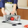 VEVOR Commercial Tomato Slicer, 1/4 Inch Tomato Cutter Slicer, Stainless Steel Heavy Duty Tomato Slicer Machine, Manual Tomato Slicer