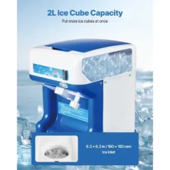 VEVOR Commercial Ice Shaver Crusher, 286lbs Per Hour Electric Snow Cone Maker With 2L Ice Cube Box, 250W 1500RPM Tabletop Shaved Ice Machine, Blue 11 VEVOR Commercial Ice Shaver Crusher, 286lbs Per Hour Electric Snow Cone Maker With 2L Ice Cube Box, 250W 1500RPM Tabletop Shaved Ice Machine, Blue -Aesthtic Interiors GUEST 7634ff38 c86c 47c5 b5ed f26e15cf8f5a