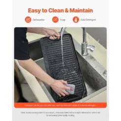 VEVOR Reversible Grill/Griddle, 20x10 Inch Pre-Seasoned Cast Iron Griddle, Portable Rectangular Pan With Handle, Family Cookware, Black -Aesthtic Interiors GUEST 76673d33 8de6 4f9c b739 556378f2c76c