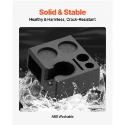 VEVOR Espresso Tamping Station, ABS Material, 7-in-1 Multifunctional Tamping Station With Detachable Slot, Easy To Clean Espresso Knock Box, Black -Aesthtic Interiors GUEST 76867ce9 9c19 4901 9578 417e9355d038