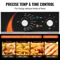 VEVOR Commercial Deep Fryer, 1750W Electric Countertop Fryer With Basket, 9Qt /8.5 L Single Oil Fryer, 1mm Thickened Stainless Steel, Silver -Aesthtic Interiors GUEST 76c3461c 1e05 465d a599 cdfcb07e4bf7