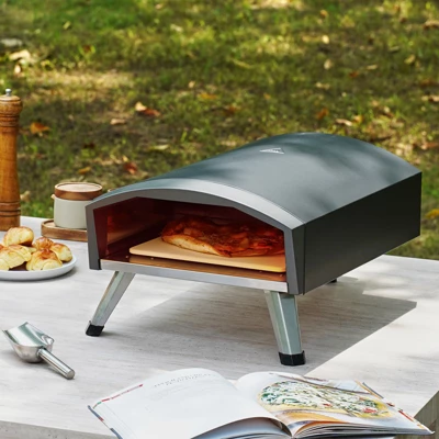 VEVOR Outdoor Pizza Oven, 12" Gas Fired Pizza Maker, Portable Outside Pizza Grill With Thickened Cordierite Pizza Stone, Waterproof Cover 1 VEVOR Outdoor Pizza Oven, 12" Gas Fired Pizza Maker, Portable Outside Pizza Grill With Thickened Cordierite Pizza Stone, Waterproof Cover