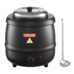 VEVOR Electric Soup Warmer, 10QT Commercial Soup Kettle With 304 Stainless Steel Detachable Insert Pot, 95~176°F Adjustable Temperature, Black -Aesthtic Interiors GUEST 77d49ca7 f913 42e9 83a5 fbc58bbda4ee