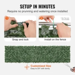 VEVOR Ivy Privacy Fence, 39 X 158in Artificial Green Wall Screen, Greenery Ivy Fence With Mesh Cloth Backing And Strengthened Joint -Aesthtic Interiors GUEST 77e61430 a919 4236 9ddd ca18b5273d4c