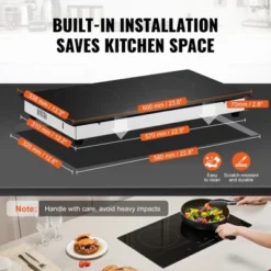 VEVOR Electric Cooktop, 24 Inch 2 Burners Built-in Electric Stove Top, 1800W Ceramic Top Radiant Cooktop With Glass Panel, Touch Control, Timer 13 VEVOR Electric Cooktop, 24 Inch 2 Burners Built-in Electric Stove Top, 1800W Ceramic Top Radiant Cooktop With Glass Panel, Touch Control, Timer -Aesthtic Interiors GUEST 78ba5540 6aa5 4d25 a9c1 1a903bc7d5d5