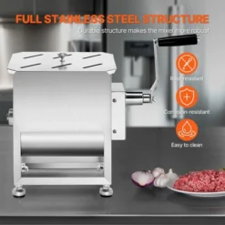 VEVOR Manual Meat Mixer, 15L Fixed Tank Meat Processing Equipment(Mixing Max 15LBS For Meat), Stainless Steel Meat Mixer, Silver -Aesthtic Interiors GUEST 79208ee3 067b 42a9 8993 cd2d69c09fe9
