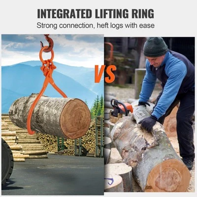 VEVOR Log Skidding Tongs, 18 Inch 2 Claw Log Lifting Tongs, Heavy Duty Steel Lumber Skidding Tongs, 772 Lbs/350 Kg Loading Capacity, Log Lifting 6 VEVOR Log Skidding Tongs, 18 Inch 2 Claw Log Lifting Tongs, Heavy Duty Steel Lumber Skidding Tongs, 772 Lbs/350 Kg Loading Capacity, Log Lifting - Image 6