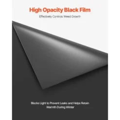 VEVOR 10 Mil Plastic Sheeting Heavy Duty 5' X 100', Thick Plastic Sheeting Roll, Plastic Drop Cloth Painters Tarp, Polyethylene Covering, Black -Aesthtic Interiors GUEST 7a763ab9 5bd7 4735 9929 2a28d4f48f67 4