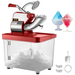VEVOR 110V Commercial Ice Crusher 440LBS/H, ETL Approved 300W Electric Snow Cone Machine With Dual Blades, Stainless Steel Shaved Ice Machine, Red 15 VEVOR 110V Commercial Ice Crusher 440LBS/H, ETL Approved 300W Electric Snow Cone Machine With Dual Blades, Stainless Steel Shaved Ice Machine, Red -Aesthtic Interiors GUEST 7a7af91d c171 4478 a969 dd95af418947