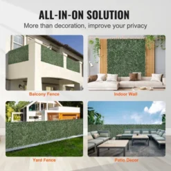 VEVOR Ivy Privacy Fence, 39 X 98 In Artificial Green Wall Screen, Greenery Ivy Fence With Strengthened Joint, Faux Hedges Vine Leaf Decoration -Aesthtic Interiors GUEST 7addb23c c89e 4cd8 985c 0876821fca1a