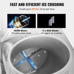 VEVOR Ice Crushers Machine, 661lbs Per Hour Electric Snow Cone Maker With 4 Blades, Stainless Steel Shaved Ice Machine With Cover 10 VEVOR Ice Crushers Machine, 661lbs Per Hour Electric Snow Cone Maker With 4 Blades, Stainless Steel Shaved Ice Machine With Cover -Aesthtic Interiors GUEST 7afa4fd6 b095 435d 808d 557abf165b87