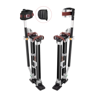 VEVOR Drywall Stilts, 24''-40'' Adjustable Aluminum Tool Stilts With Protective Knee Pads, Non-slip Work Stilts For Sheetrock Painting, Black 8 VEVOR Drywall Stilts, 24''-40'' Adjustable Aluminum Tool Stilts With Protective Knee Pads, Non-slip Work Stilts For Sheetrock Painting, Black - Image 8