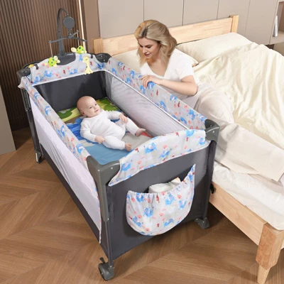 VEVOR Baby Bassinet, 77 Lbs Load Capacity, Easy To Fold Portable Baby Bassinet Bedside Sleeper With Storage Basket And Wheels 1 VEVOR Baby Bassinet, 77 Lbs Load Capacity, Easy To Fold Portable Baby Bassinet Bedside Sleeper With Storage Basket And Wheels