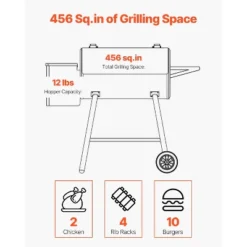 VEVOR Wood Pellet Grill Smoker, 8 In 1 BBQ Grills For Outdoor Cooking, 456 Square Inches Cook Area Electric Grill, 500°F Max Temperature, Black 10 VEVOR Wood Pellet Grill Smoker, 8 In 1 BBQ Grills For Outdoor Cooking, 456 Square Inches Cook Area Electric Grill, 500°F Max Temperature, Black -Aesthtic Interiors GUEST 7bd63ade 847f 47f5 a4b6 dd3c58d8415f