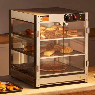 VEVOR 3-Tier Commercial Food Warmer Display, 800W Food Display Warmer With Light, 86℉~185℉ Temperature Control, 90L Large Capacity 1 VEVOR 3-Tier Commercial Food Warmer Display, 800W Food Display Warmer With Light, 86℉~185℉ Temperature Control, 90L Large Capacity